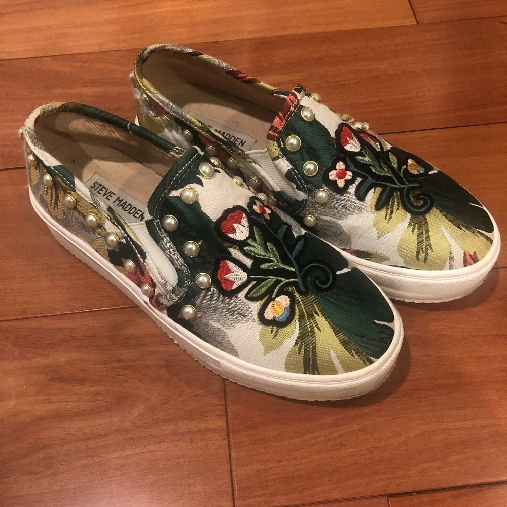 Steve Madden Tropical Embellished Shoes